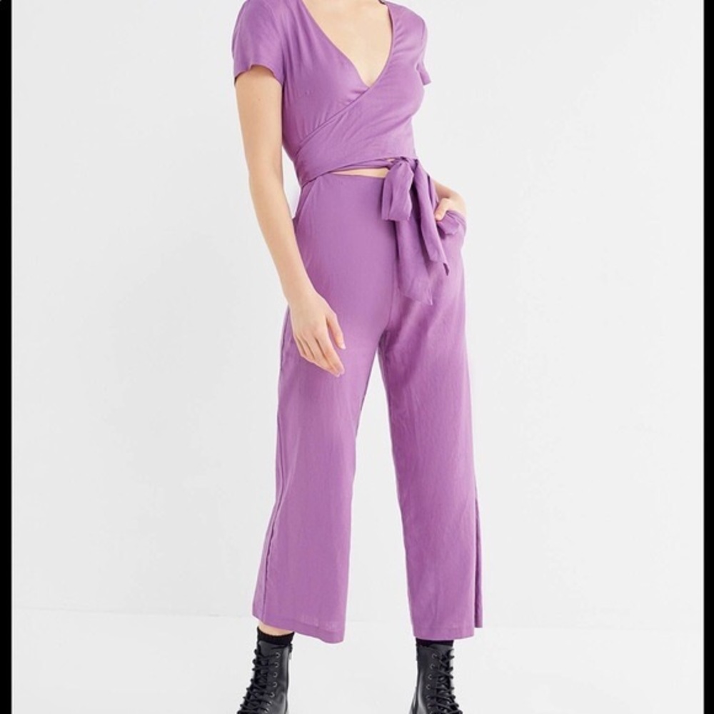 Urban outfitters linen blend jumpsuit